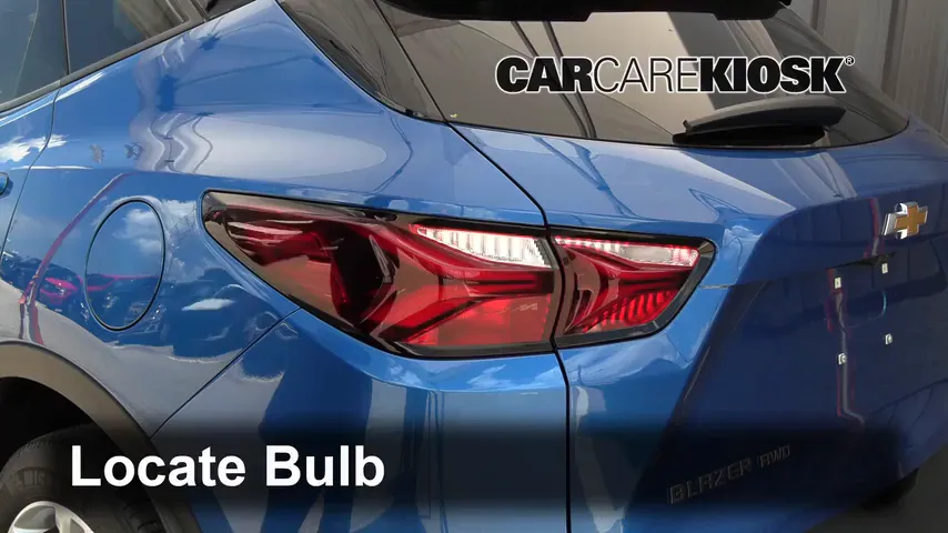 2019 Chevrolet Blazer 3.6L V6 Luces Luz trasera (reemplazar foco)
